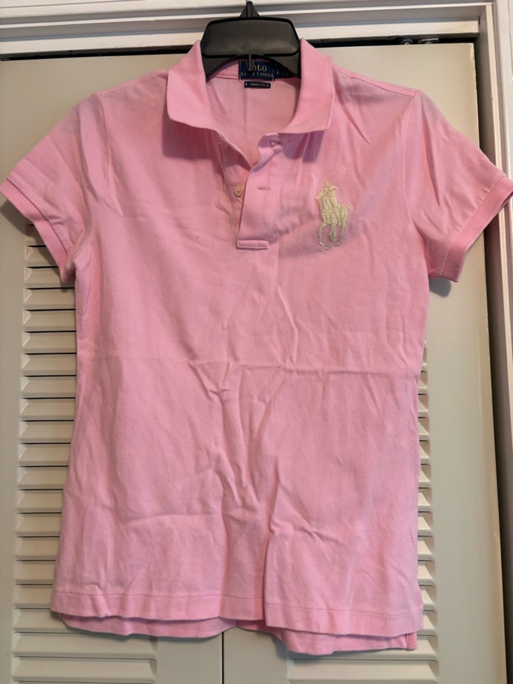 Ralph Lauren Light Pink Girls' Polo with Embroidered Pony